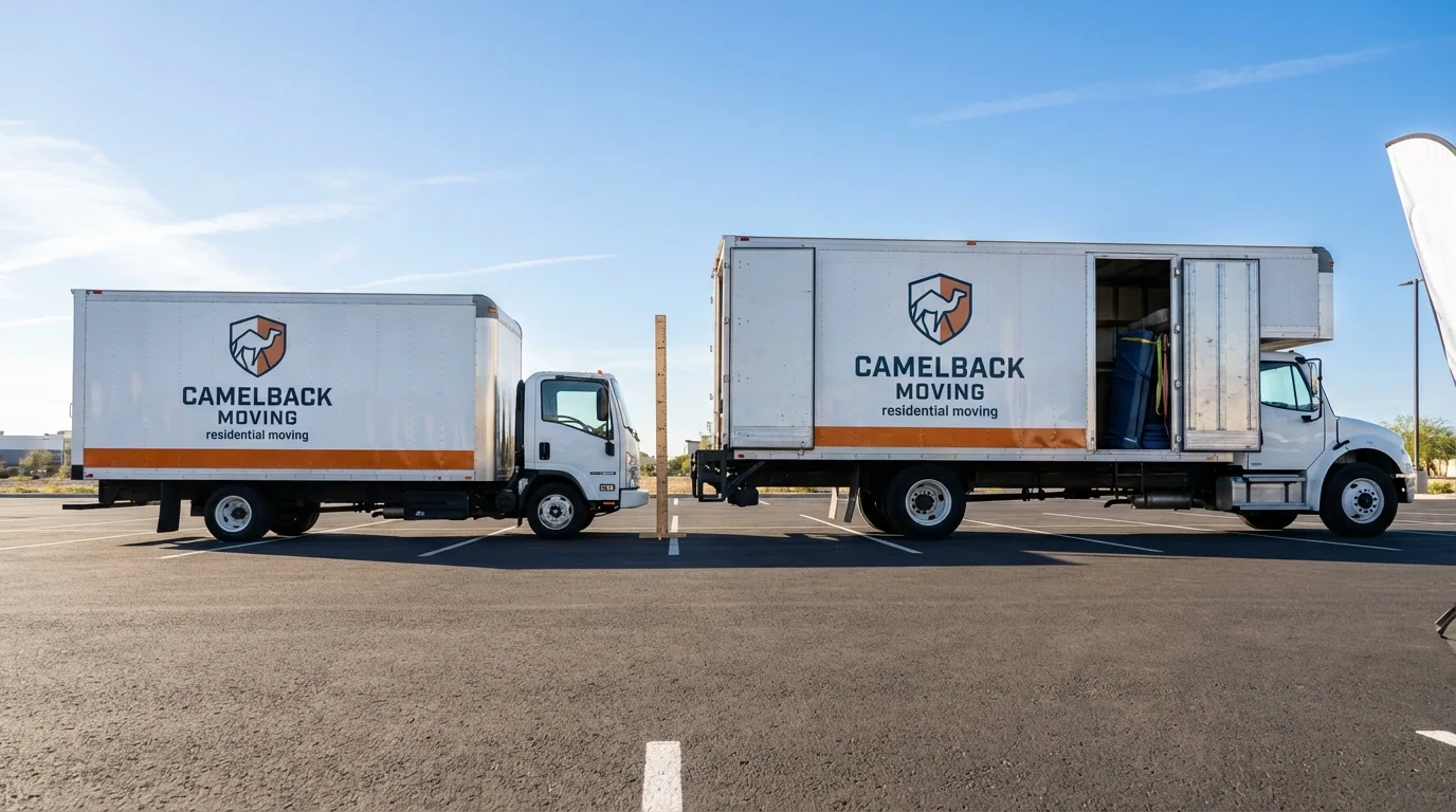 Moving truck size capacity guide in Fairchild Air Force Base
